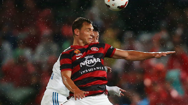 Brendon Santalab playing against Melbourne Victory