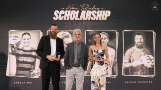 Rue and Berryhill recognised with PFA Scholarships at Sydney gala