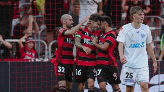 Wanderers hit five at CommBank Stadium for a first ever win over Auckland FC